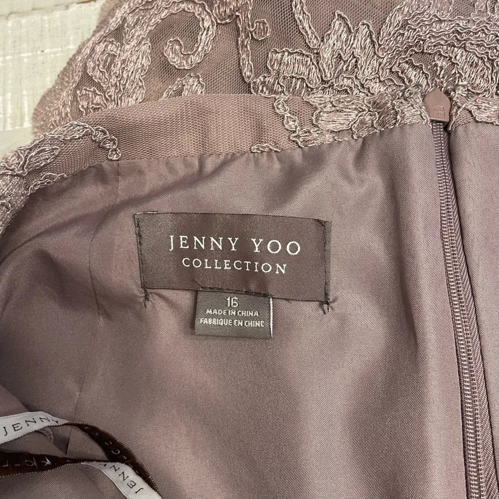 Elegant Lace Embroidered Jenny Yoo Skirt - Purple